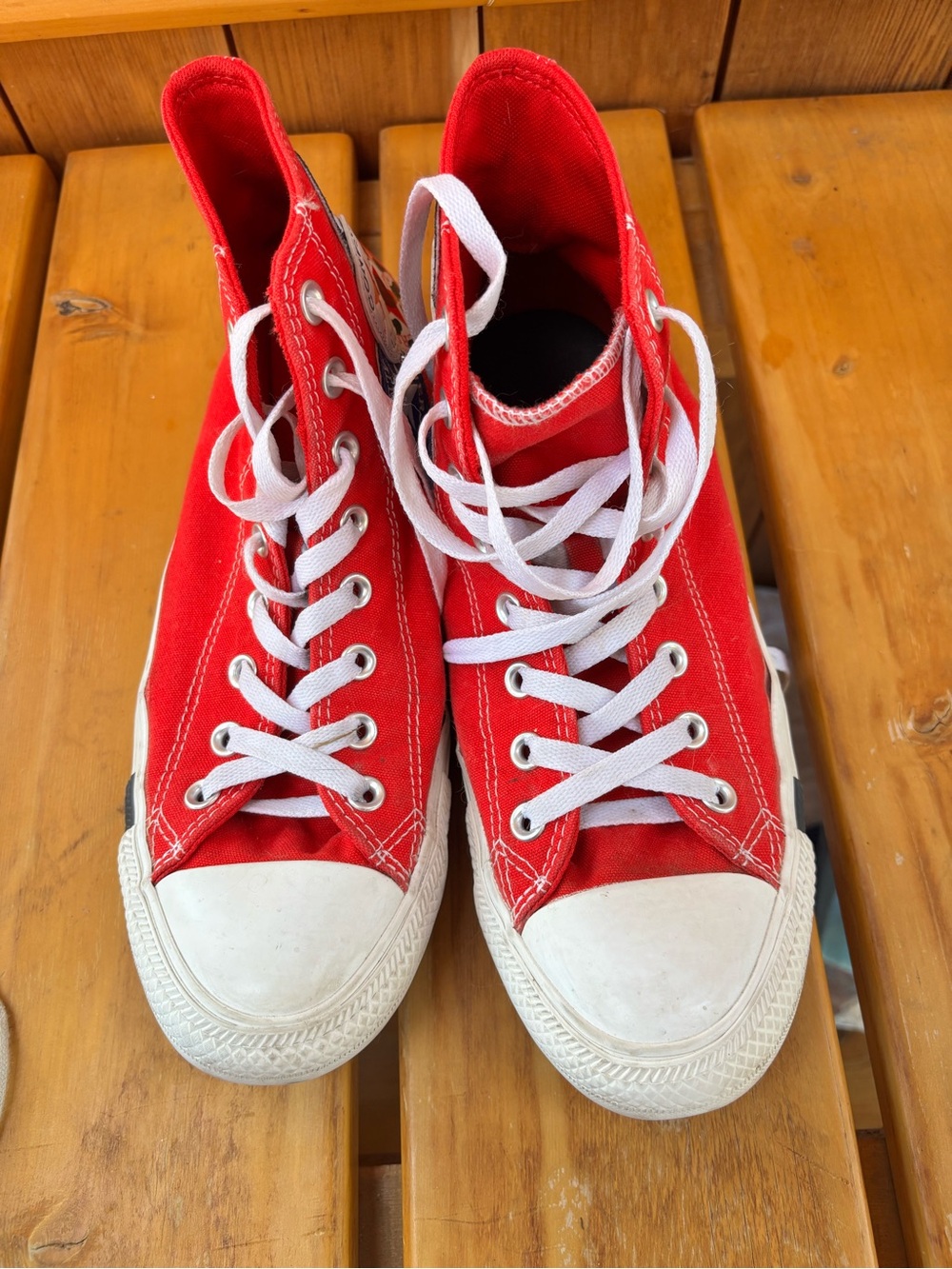 Converse Chuck Taylor All Star High Top "Logo Play" - University Red. Men 9/W 11 - Picture 2 of 7